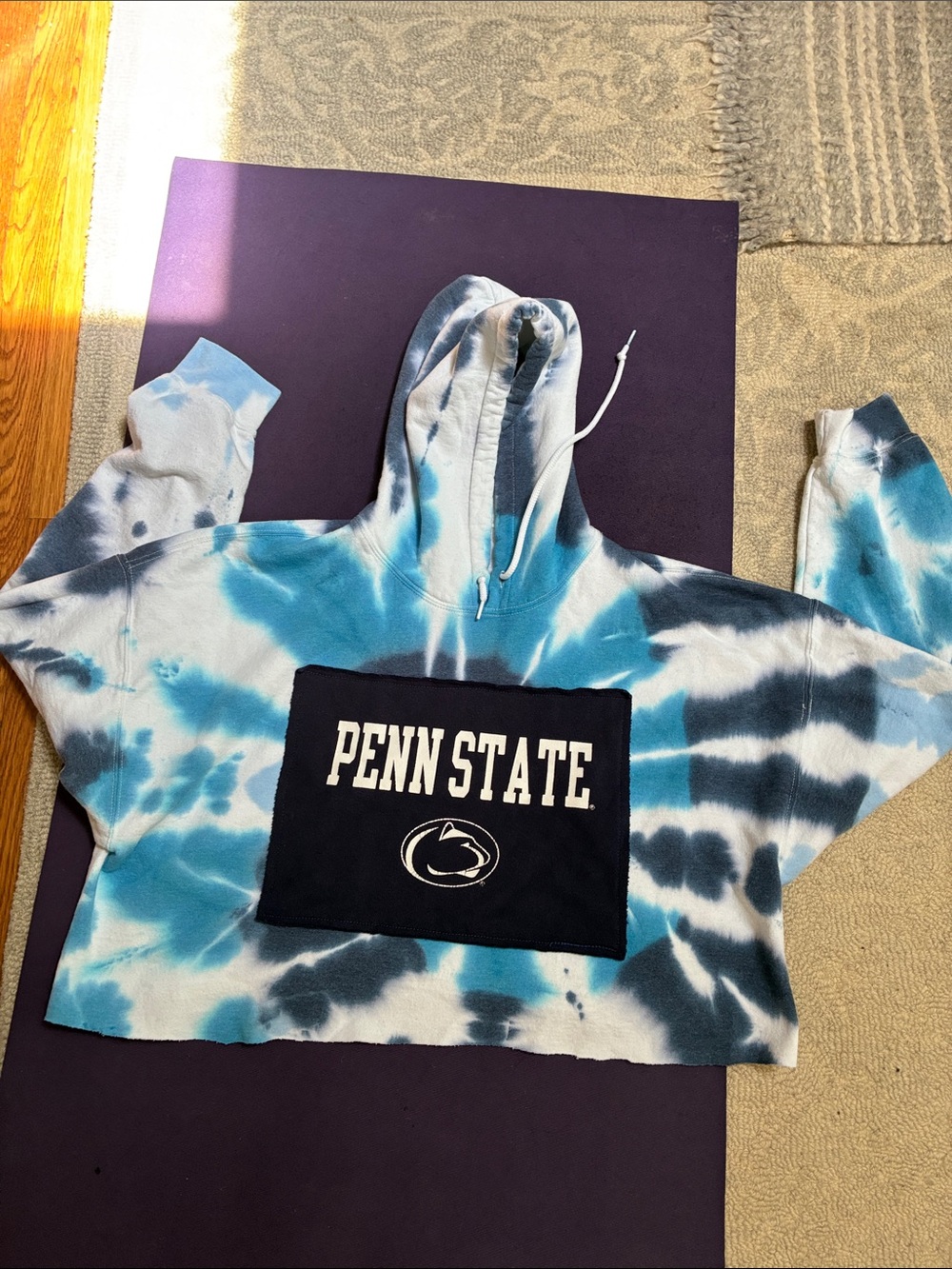 Oversized cropped Penn State sweatshirt